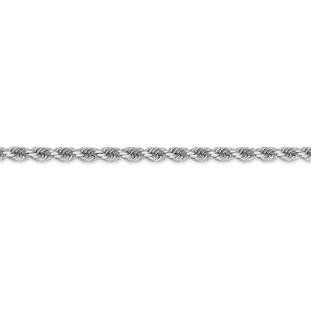 FJC Finejewelers 30 Inch 14k White Gold 3.5mm bright-cut Rope Chain Necklace