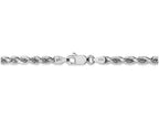 FJC Finejewelers 8 Inch 14k White Gold 3.5mm bright-cut Rope Chain Bracelet