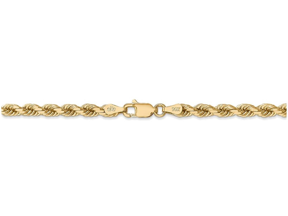 FJC Finejewelers 22 Inch 14k Yellow Gold 4mm bright-cut Rope With Lobster Clasp Chain Necklace