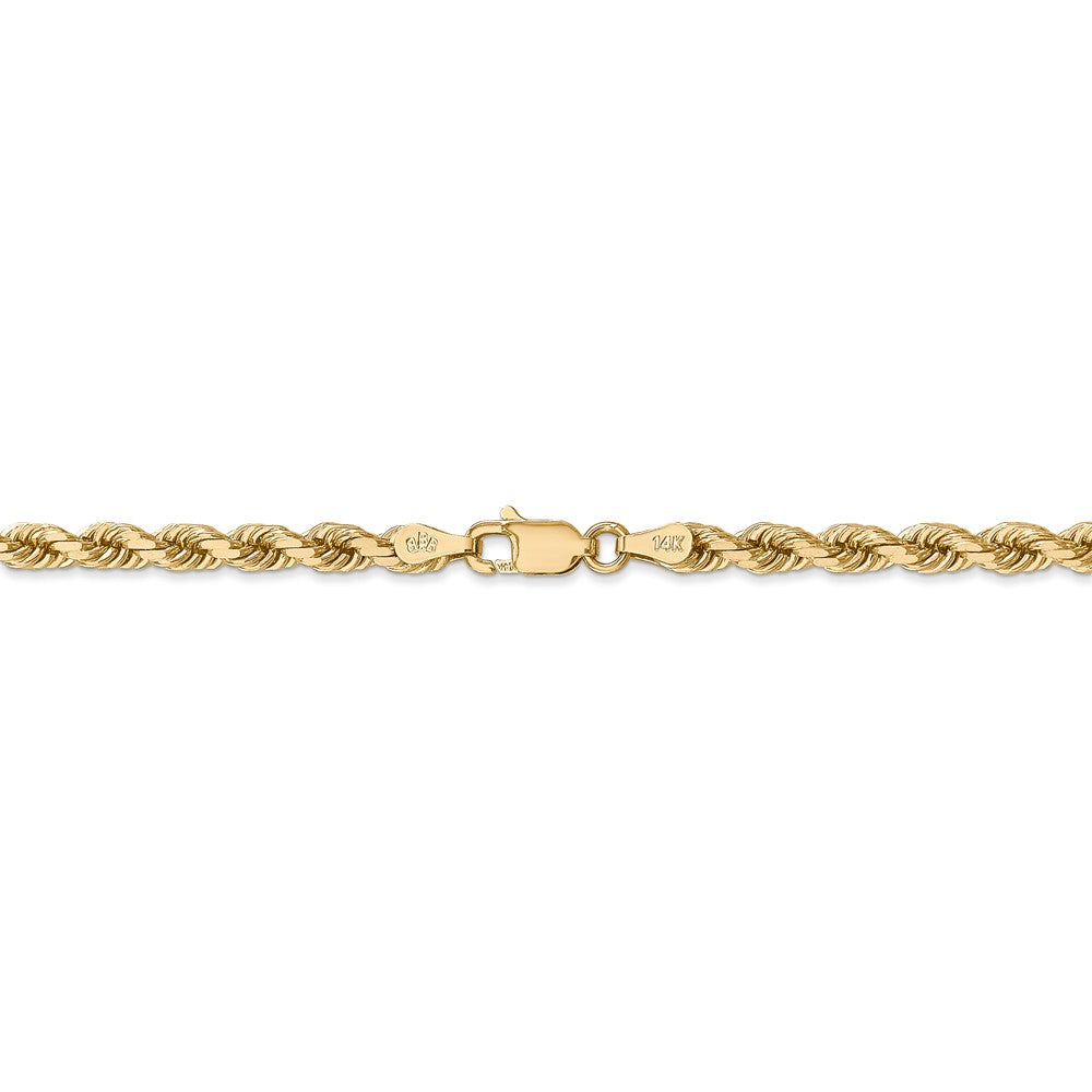 FJC Finejewelers 24 Inch 14k 4mm bright-cut Rope With Lobster Clasp Chain Necklace