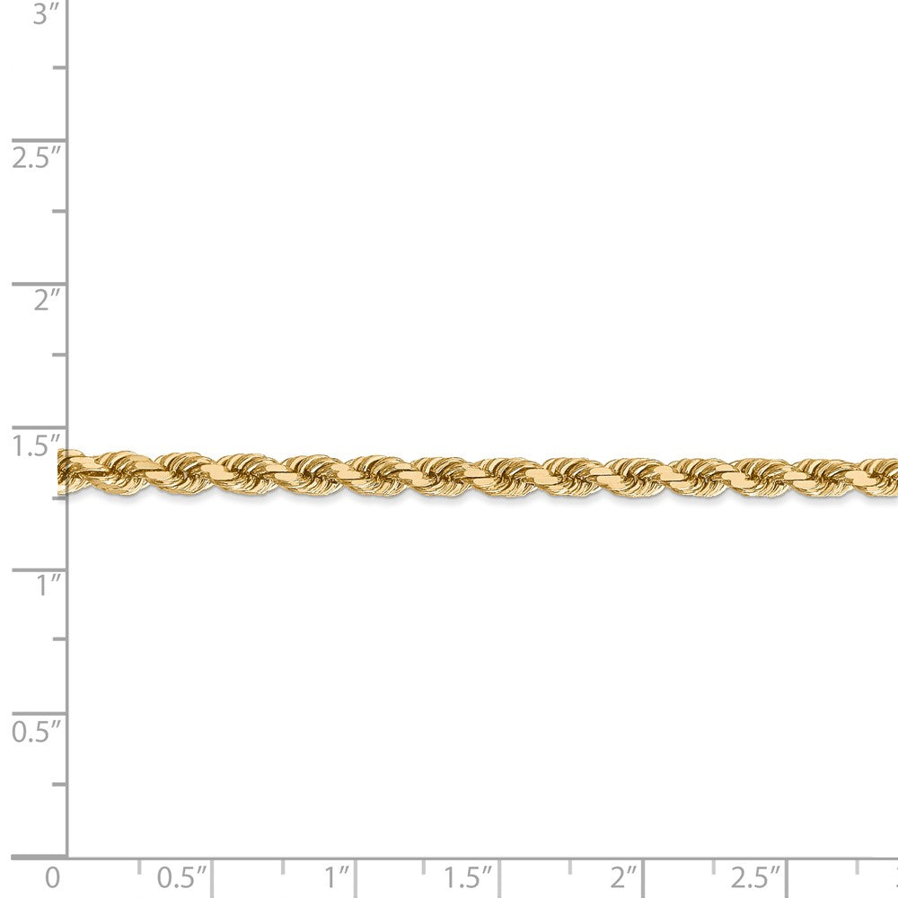 FJC Finejewelers 24 Inch 14k 4mm bright-cut Rope With Lobster Clasp Chain Necklace
