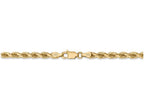 FJC Finejewelers 8 Inch 14k Yellow Gold 4mm bright-cut Rope With Lobster Clasp Chain Bracelet