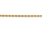 FJC Finejewelers 9 Inch 14k Yellow Gold 4mm bright-cut Rope With Lobster Clasp Chain Ankle Bracelet (Smaller Ankles)