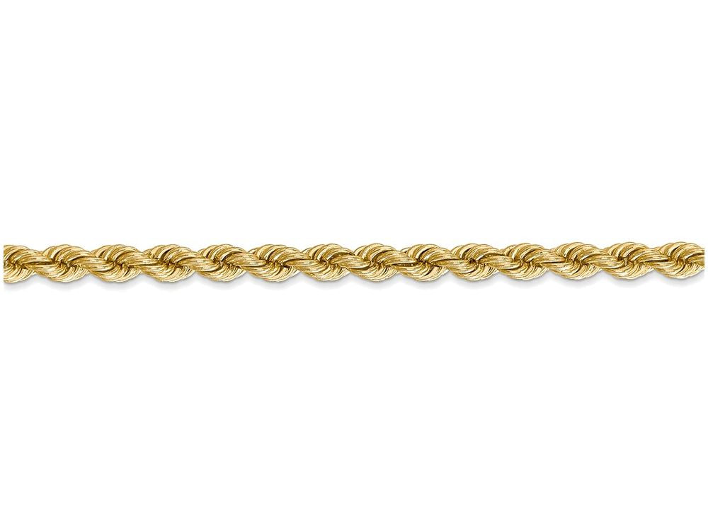 FJC Finejewelers 20 Inch 14k Yellow Gold 4mm Handmade Regular Rope Chain Necklace