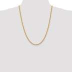 FJC Finejewelers 24 Inch 14k 4mm Handmade Regular Rope Chain Necklace