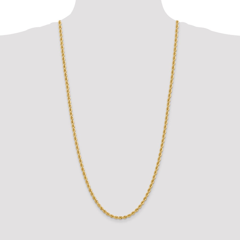 FJC Finejewelers 30 Inch 14k 4mm Handmade Regular Rope Chain Necklace