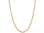 FJC Finejewelers 7 Inch 14k Yellow Gold 4mm Handmade Regular Rope Chain Bracelet
