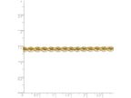 FJC Finejewelers 8 Inch 14k Yellow Gold 4mm Handmade Regular Rope Chain Bracelet