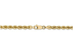 FJC Finejewelers 9 Inch 14k Yellow Gold 4mm Handmade Regular Rope Chain Ankle Bracelet (Smaller Ankles)
