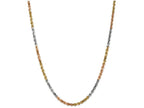 FJC Finejewelers 24 Inch 14k Tri-color 4mm bright-cut Rope Chain Necklace