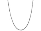 FJC Finejewelers 24 Inch 14k White Gold 4mm bright-cut Rope Chain Necklace