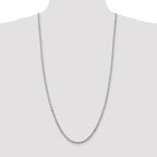 FJC Finejewelers 30 Inch 14k White Gold 4mm bright-cut Rope Chain Necklace
