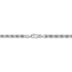 FJC Finejewelers 30 Inch 14k White Gold 4mm bright-cut Rope Chain Necklace