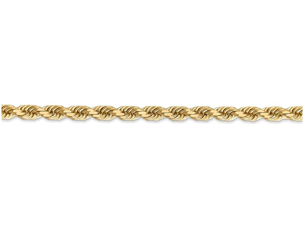 FJC Finejewelers 16 Inch 14k Yellow Gold 5mm bright-cut Rope With Lobster Clasp Chain Necklace