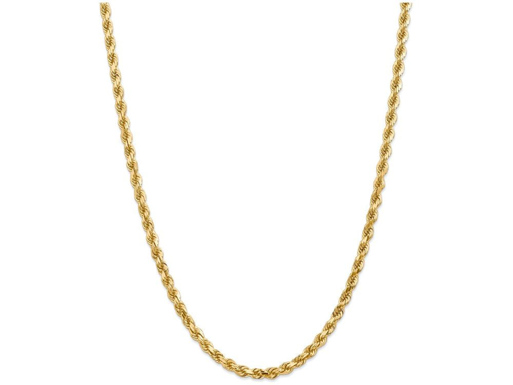 FJC Finejewelers 16 Inch 14k Yellow Gold 5mm bright-cut Rope With Lobster Clasp Chain Necklace