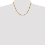 FJC Finejewelers 18 Inch 14k 5mm bright-cut Rope With Lobster Clasp Chain Necklace