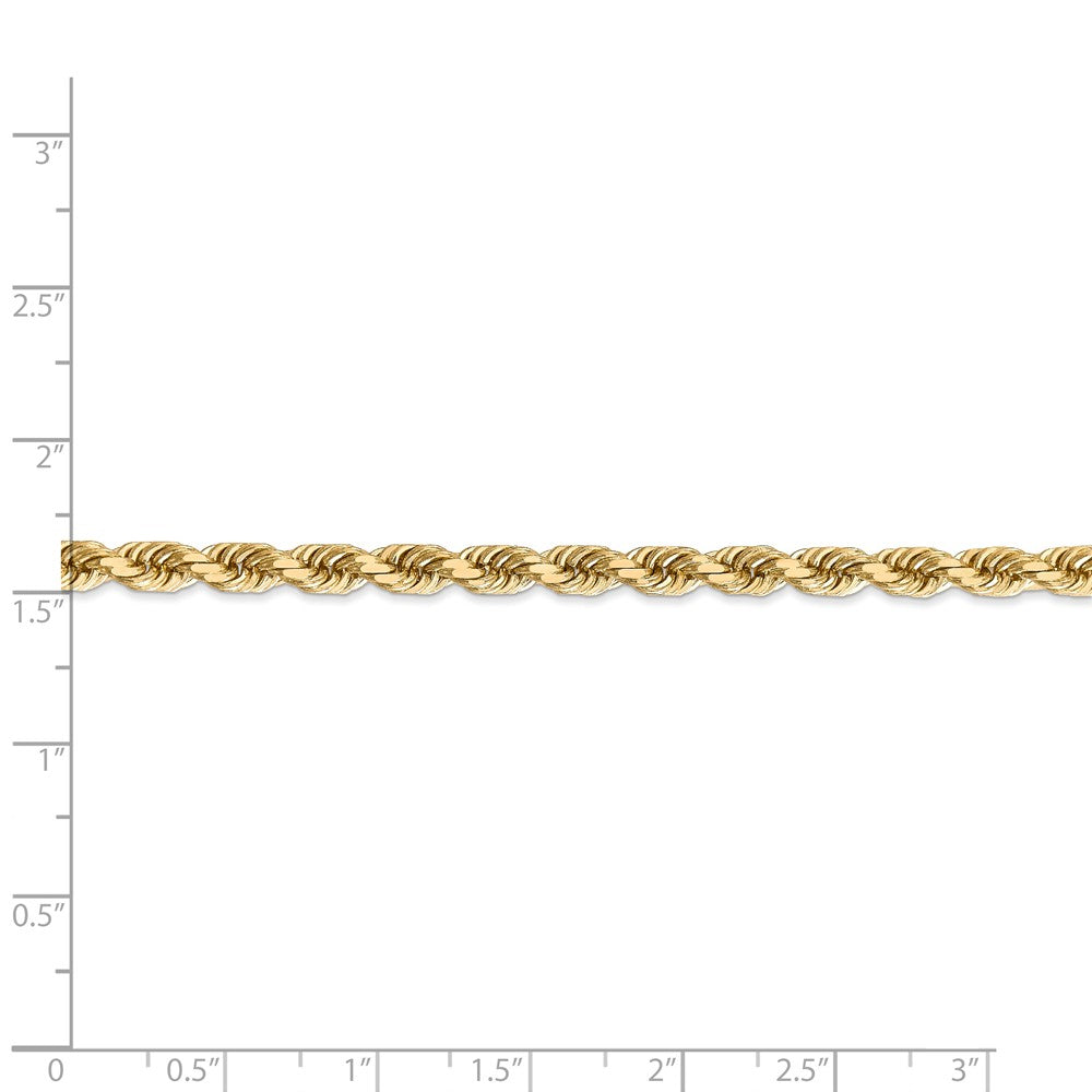 FJC Finejewelers 24 Inch 14k 5mm bright-cut Rope With Lobster Clasp Chain Necklace