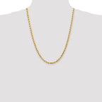 FJC Finejewelers 24 Inch 14k 5mm bright-cut Rope With Lobster Clasp Chain Necklace
