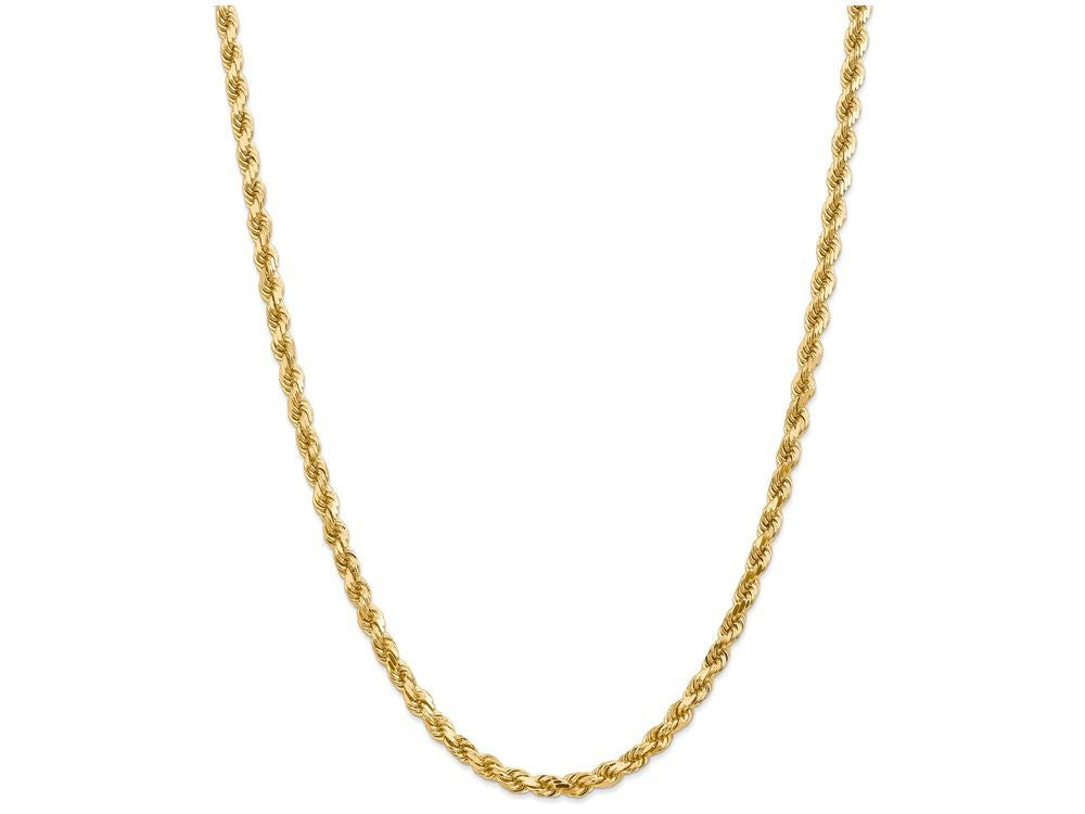 FJC Finejewelers 24 Inch 14k 5mm bright-cut Rope With Lobster Clasp Chain Necklace