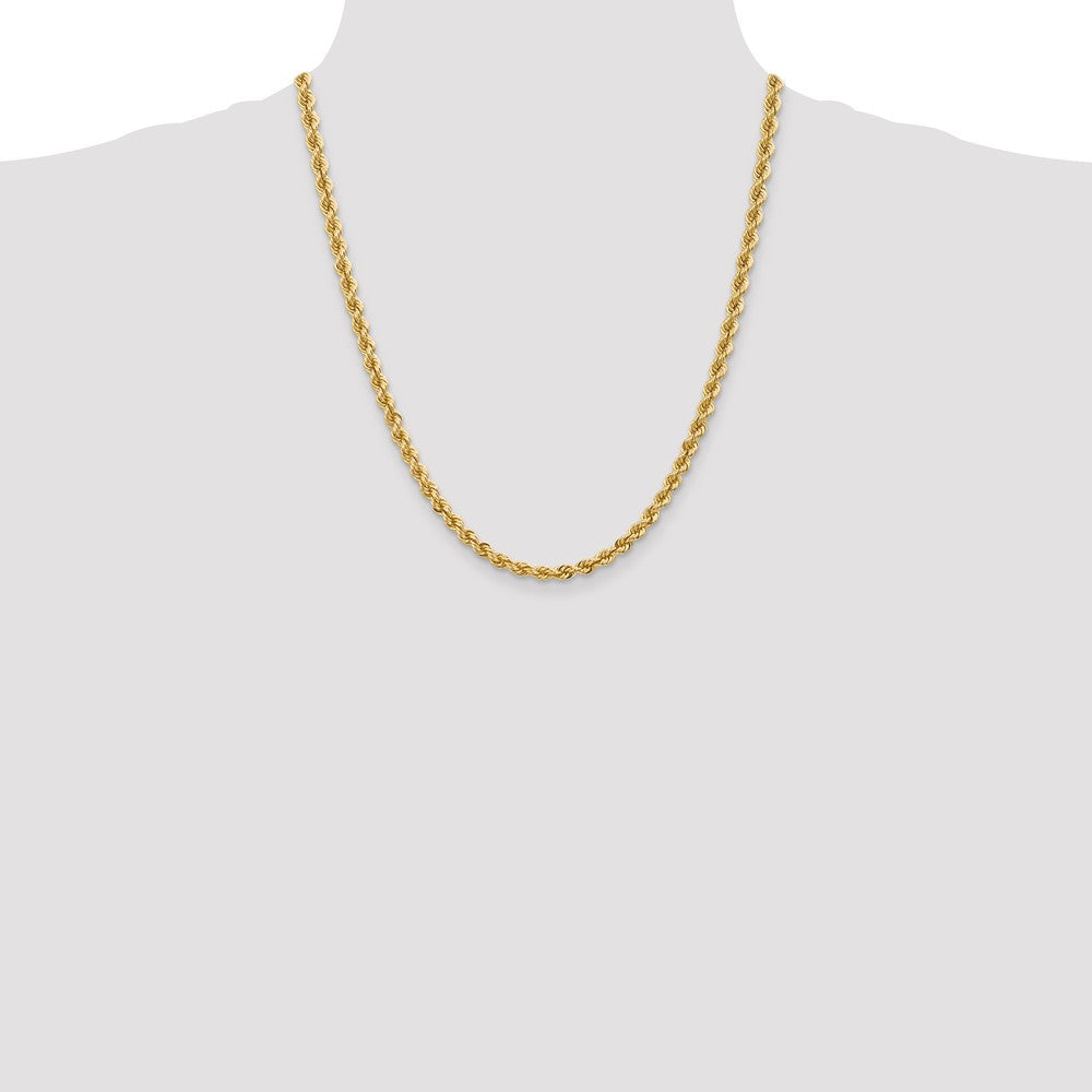 FJC Finejewelers 22 Inch 14k 5mm Handmade Regular Rope Chain Necklace