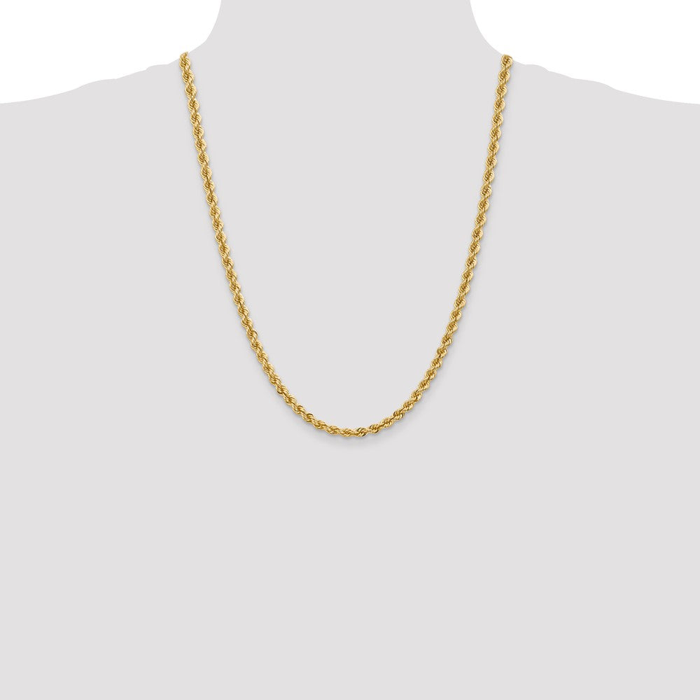 FJC Finejewelers 24 Inch 14k 5mm Handmade Regular Rope Chain Necklace