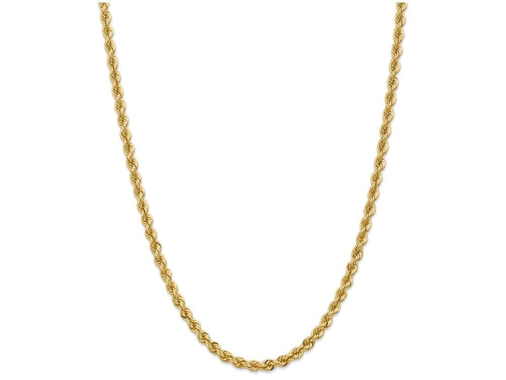 FJC Finejewelers 24 Inch 14k 5mm Handmade Regular Rope Chain Necklace