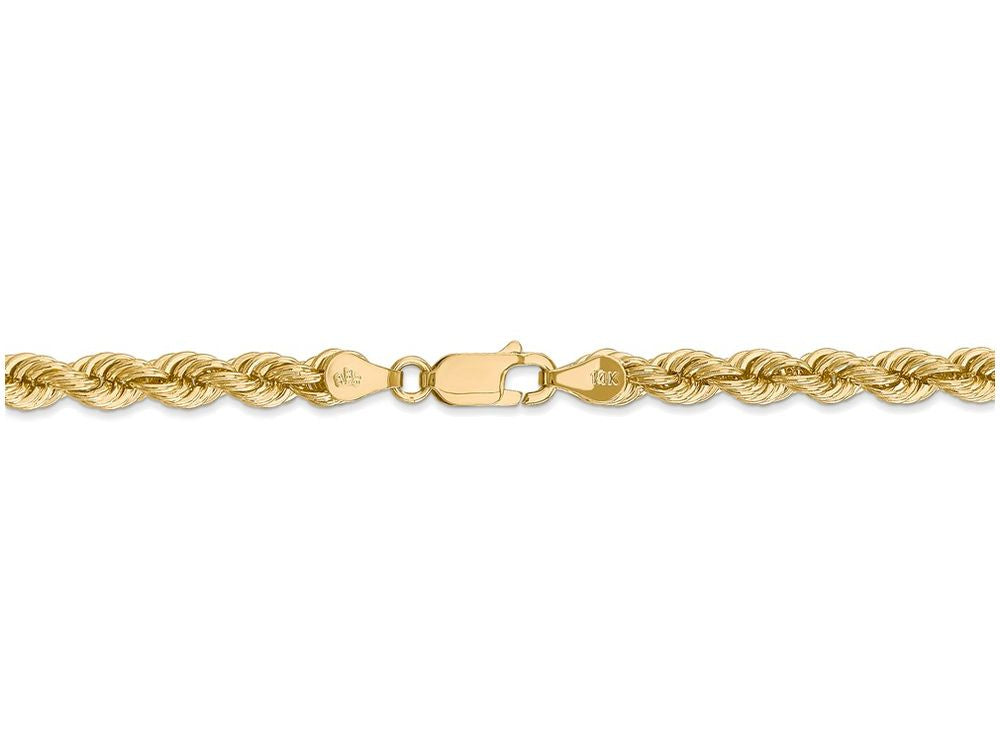 FJC Finejewelers 8 Inch 14k Yellow Gold 5mm Handmade Regular Rope Chain Bracelet