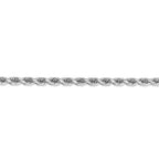 FJC Finejewelers 20 Inch 14k White Gold 5mm bright-cut Rope Chain Necklace