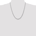 FJC Finejewelers 22 Inch 14k White Gold 5mm bright-cut Rope Chain Necklace