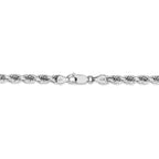 FJC Finejewelers 24 Inch 14k White Gold 5mm bright-cut Rope Chain Necklace