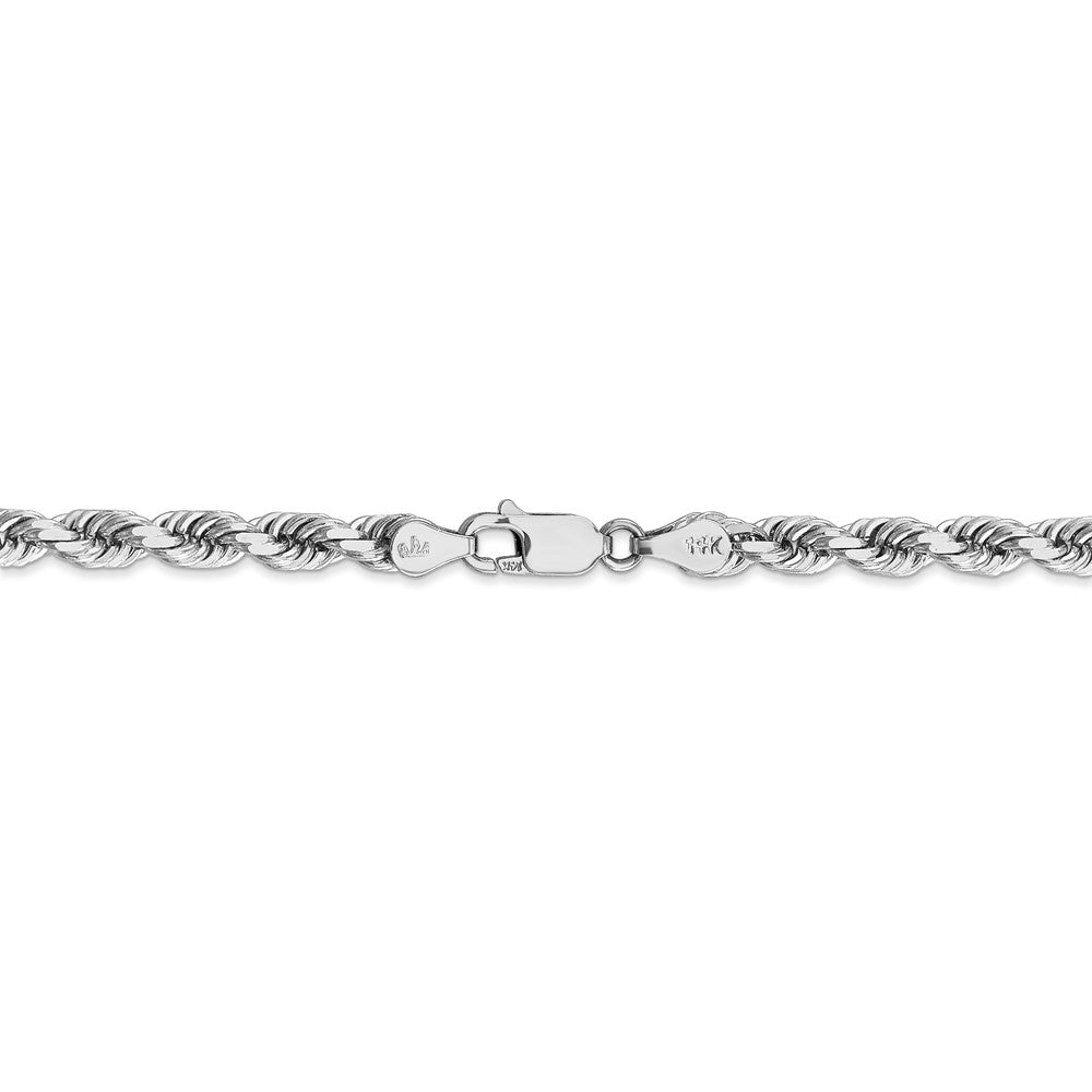 FJC Finejewelers 30 Inch 14k White Gold 5mm bright-cut Rope Chain Necklace