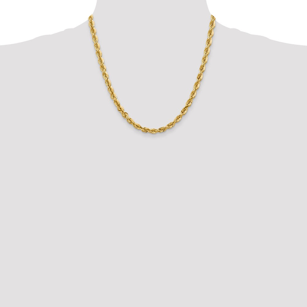 FJC Finejewelers 20 Inch 14k 5.5mm bright-cut Rope With Lobster Clasp Chain Necklace
