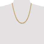 FJC Finejewelers 22 Inch 14k 5.5mm bright-cut Rope With Lobster Clasp Chain Necklace