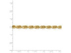 FJC Finejewelers 8 Inch 14k Yellow Gold 5.5mm bright-cut Rope With Lobster Clasp Chain Bracelet