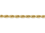 FJC Finejewelers 9 Inch 14k Yellow Gold 5.5mm bright-cut Rope With Lobster Clasp Chain Ankle Bracelet (Smaller Ankles)
