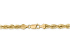 FJC Finejewelers 9 Inch 14k Yellow Gold 5.5mm bright-cut Rope With Lobster Clasp Chain Ankle Bracelet (Smaller Ankles)