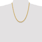 FJC Finejewelers 22 Inch 14k 6mm Handmade Regular Rope Chain Necklace