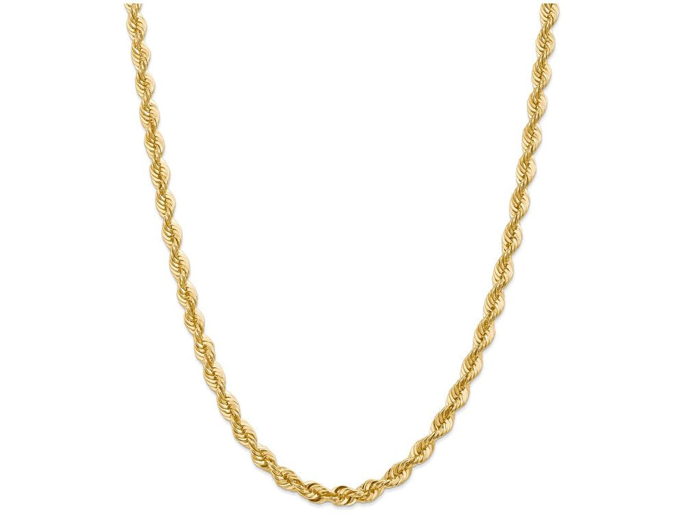 FJC Finejewelers 9 Inch 14k Yellow Gold 6mm Handmade Regular Rope Chain Ankle Bracelet (Smaller Ankles)