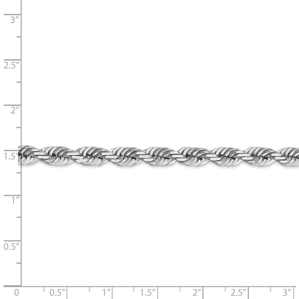 FJC Finejewelers 20 Inch 14k White Gold 5.5mm bright-cut Rope Chain Necklace