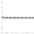 FJC Finejewelers 20 Inch 14k White Gold 5.5mm bright-cut Rope Chain Necklace