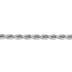 FJC Finejewelers 22 Inch 14k White Gold 5.5mm bright-cut Rope Chain Necklace