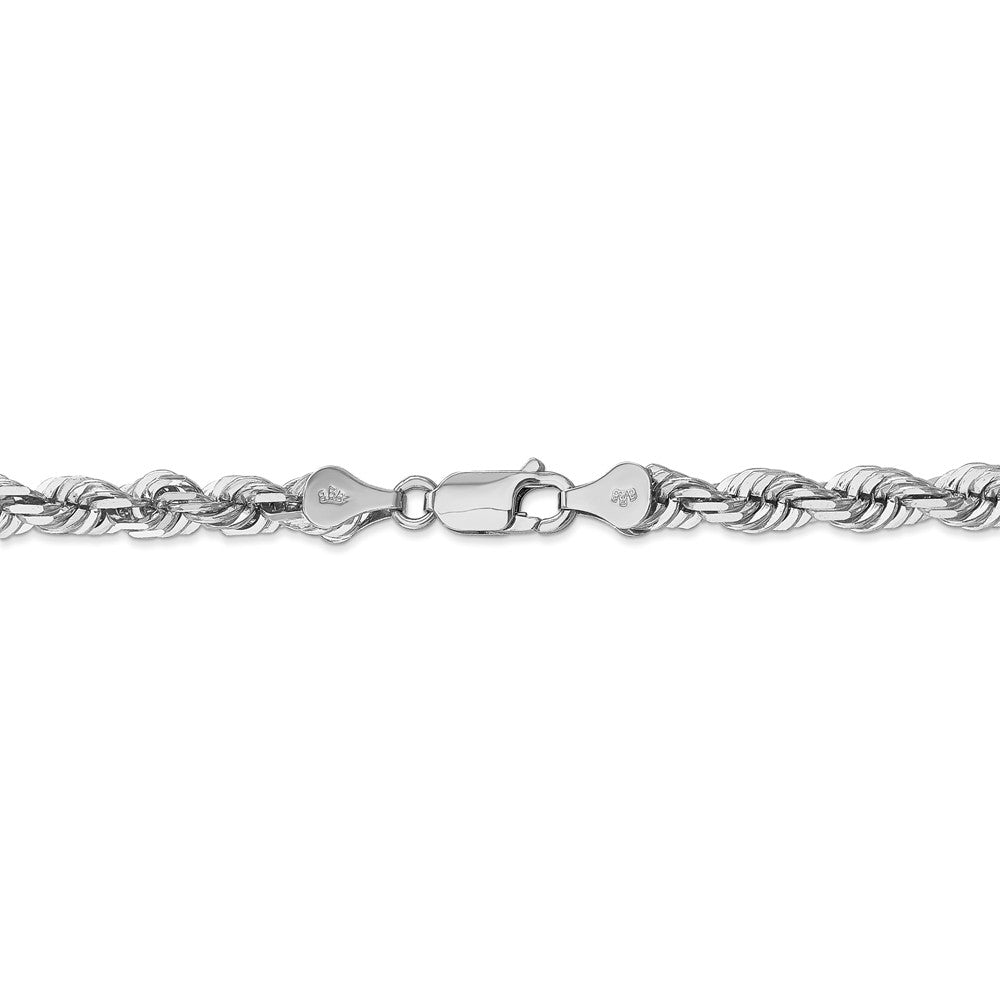 FJC Finejewelers 22 Inch 14k White Gold 5.5mm bright-cut Rope Chain Necklace