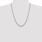 FJC Finejewelers 24 Inch 14k White Gold 5.5mm bright-cut Rope Chain Necklace