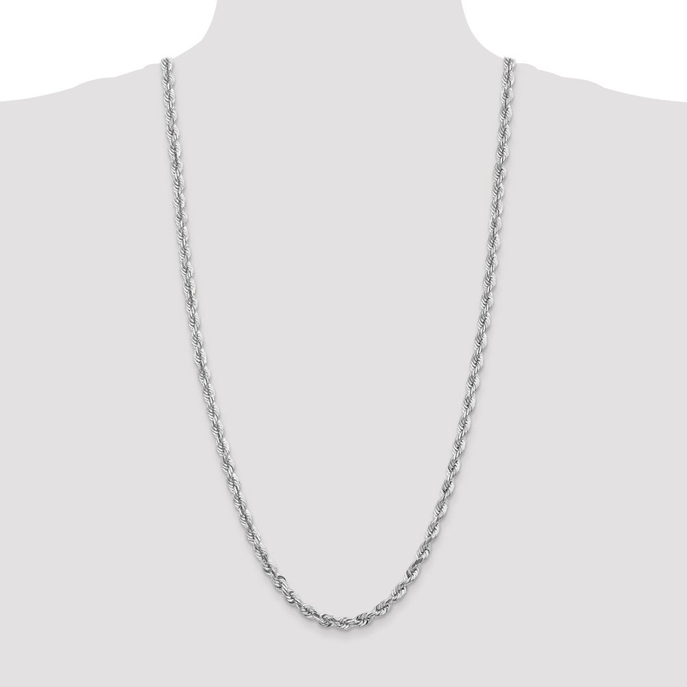 FJC Finejewelers 30 Inch 14k White Gold 5.5mm bright-cut Rope Chain Necklace