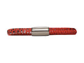 Endless Jennifer Lopez Red Reptile, 19cm/7.5inch Single Leather Bracelet Steel Finish