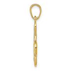 FJC Finejewelers 10k Yellow Gold 3d Clef Note- Music Note Charm