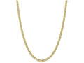 FJC Finejewelers 16 Inch 10k 4.3mm Semi-solid Curb Link Chain Necklace
