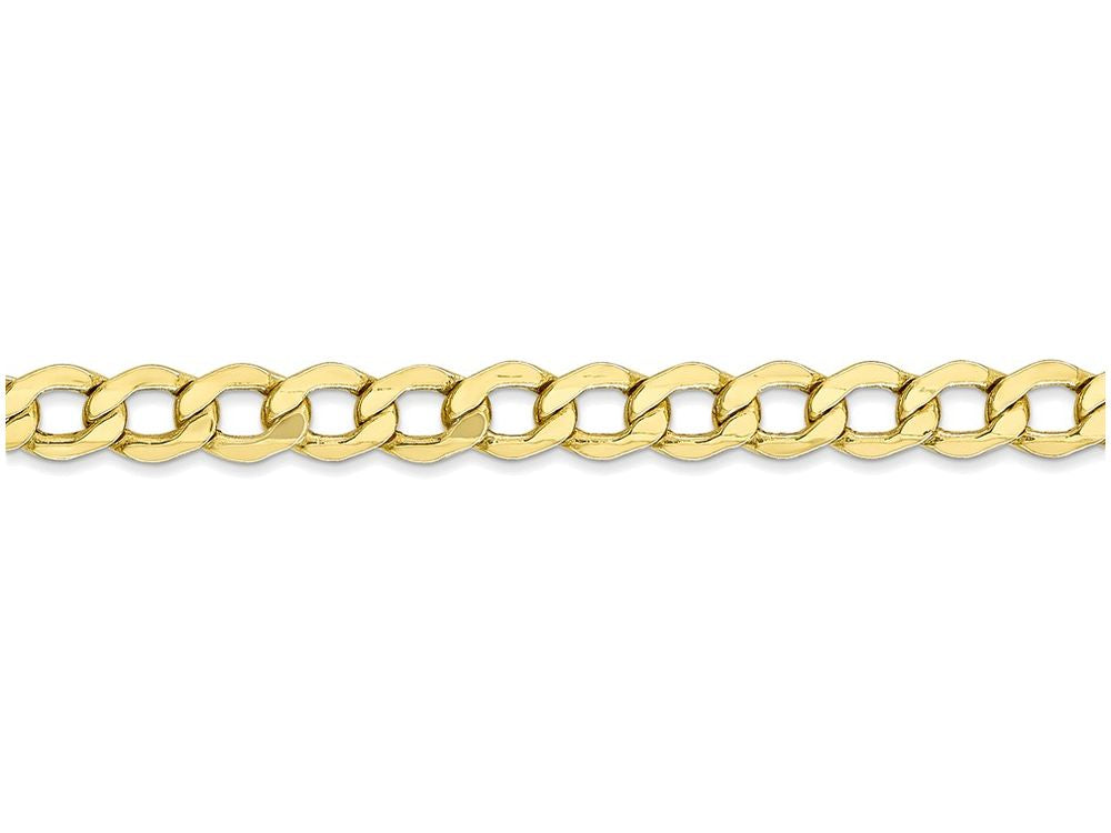 FJC Finejewelers 16 Inch 10k 5.25mm Semi-solid Curb Link Chain Necklace
