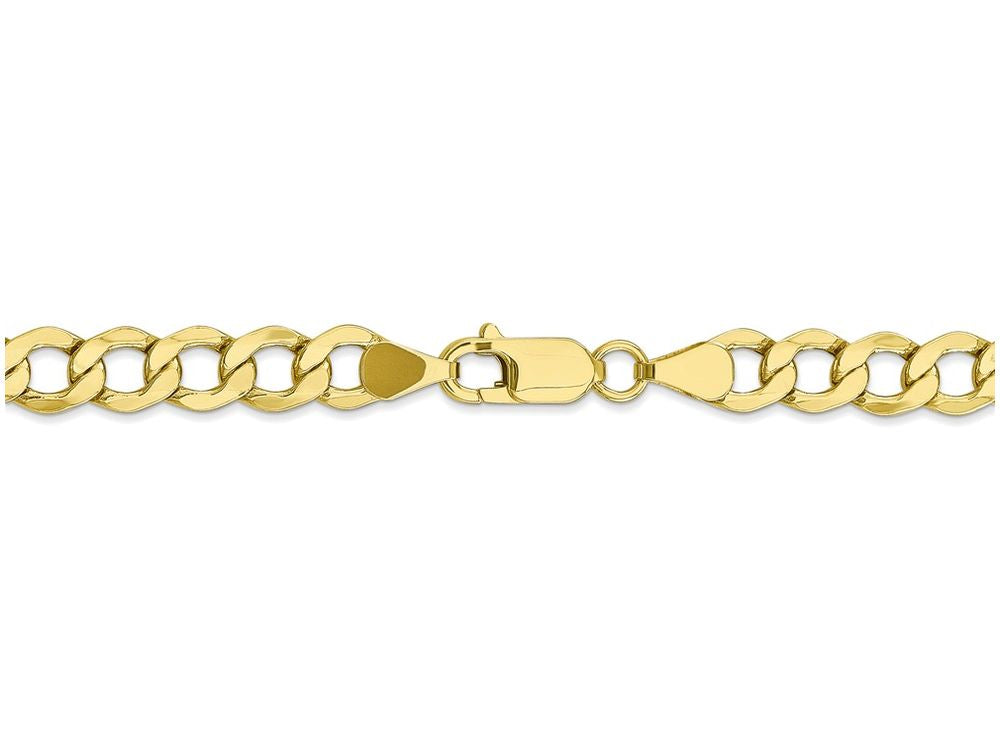FJC Finejewelers 18 Inch 10k 6.0mm Semi-solid Curb Link Chain Necklace