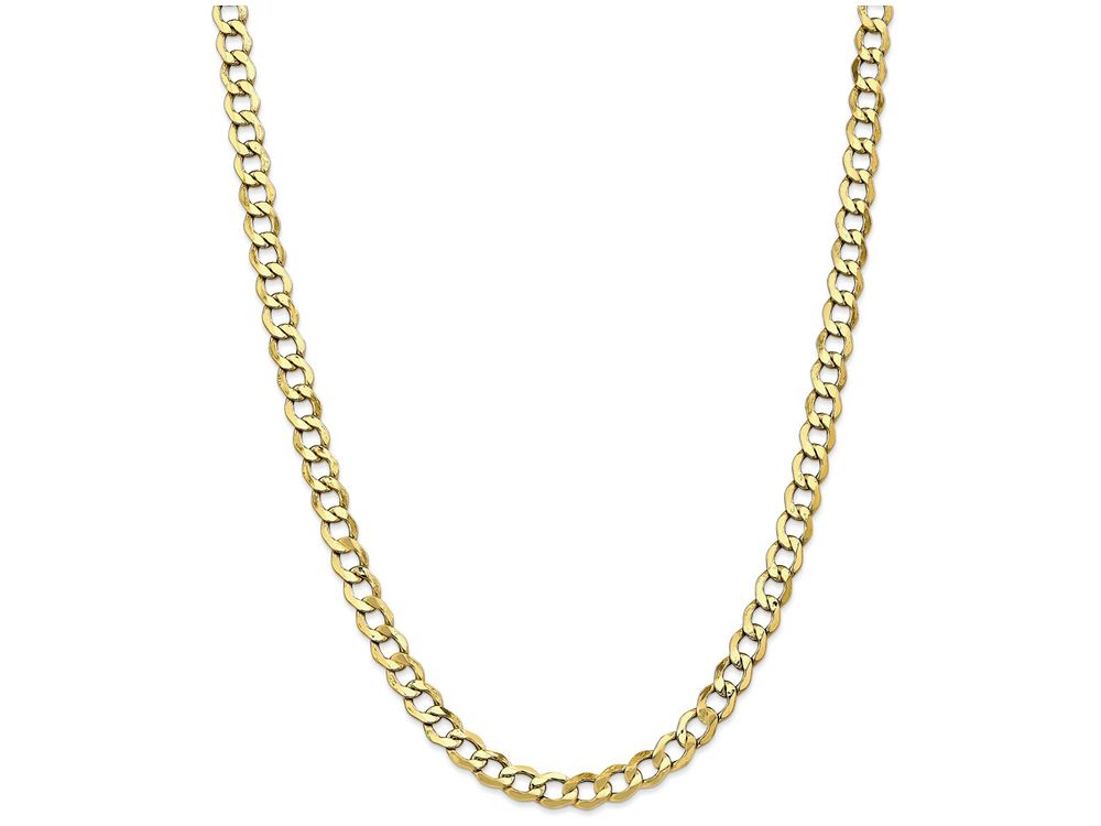 FJC Finejewelers 18 Inch 10k 6.0mm Semi-solid Curb Link Chain Necklace